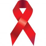 AIDS red ribbon logo, Cooley Dickinson Medical Group A Positive Place, Northampton, MA 01060.