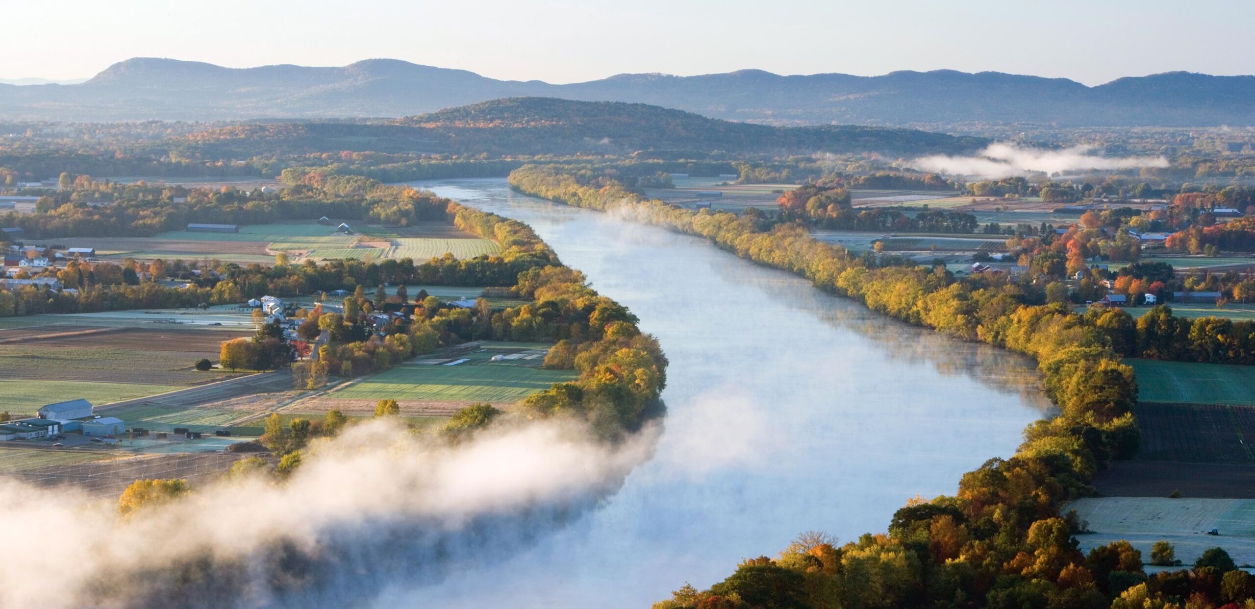 Scenic view of Connecticut River and Pioneer Valley, Cooley Dickinson Health Care System, Northampton, MA 01060.