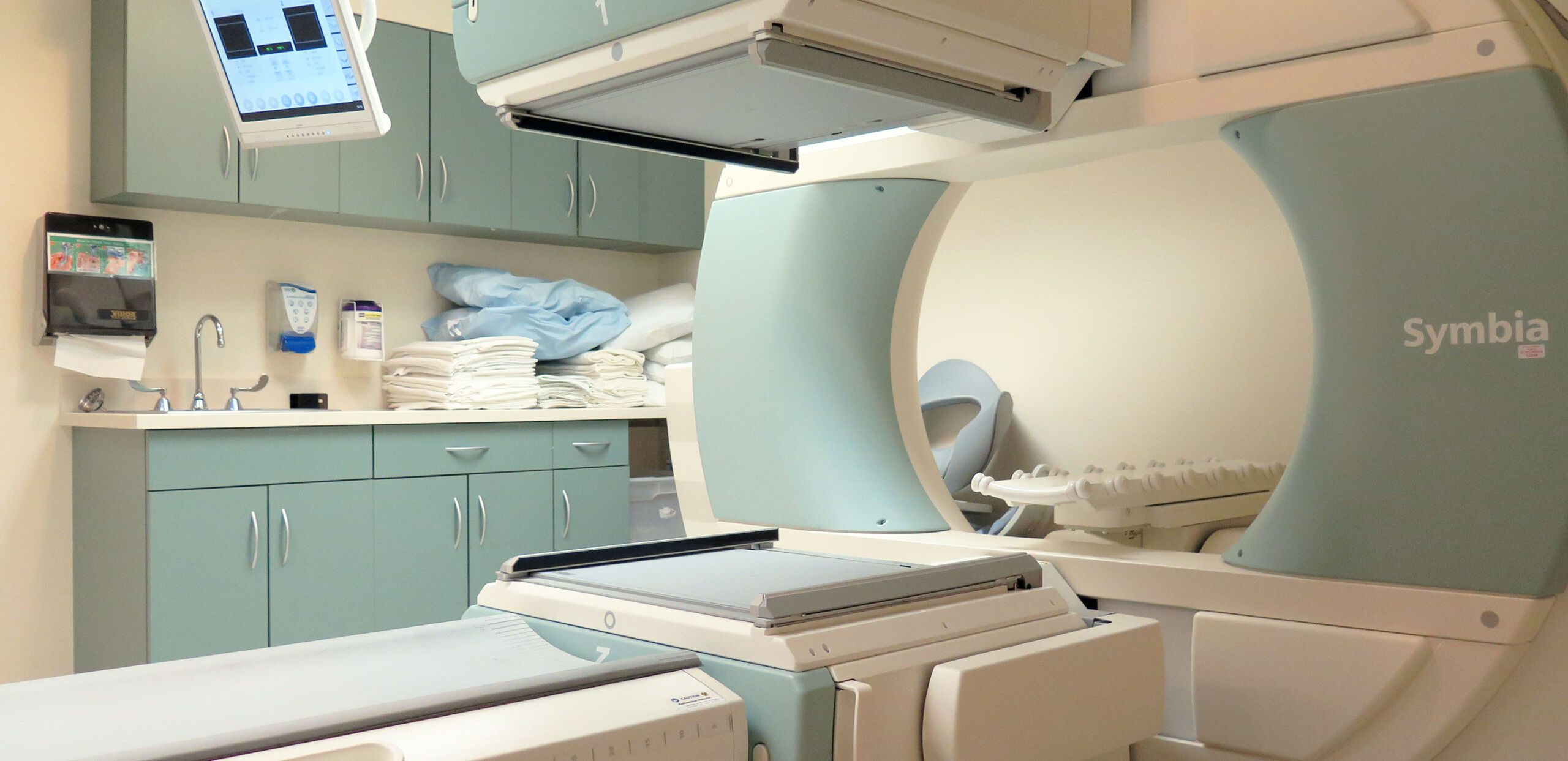 Equipment used for nuclear medicine imaging at Cooley Dickinson Hospital, 30 Locust Street, Northampton, MA 01060.