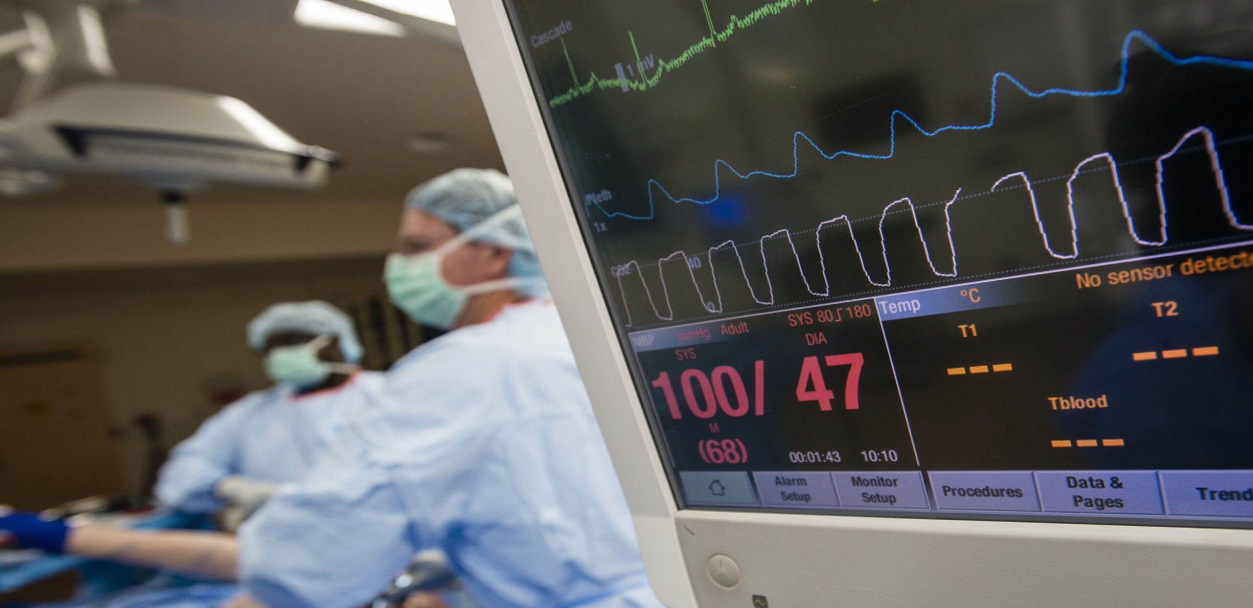 Surgeons at work in an operating room at the Kittredge Surgery Center, Cooley Dickinson Hospital, 30 Locust Street, Northampton, MA 01060.