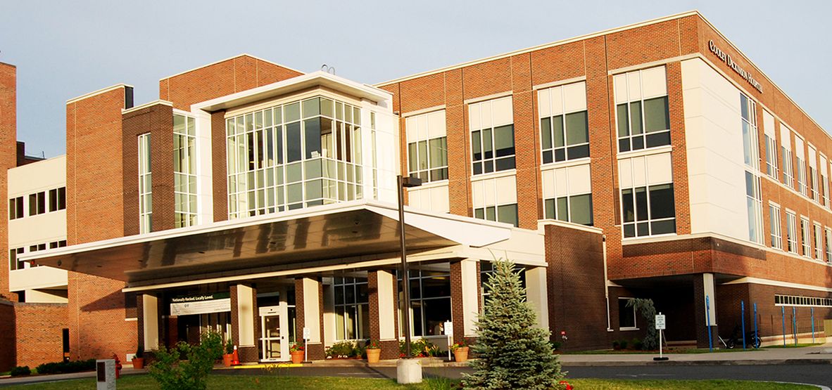 Entrance to the Kittredge Surgery Center, Cooley Dickinson Hospital, 30 Locust Street, Northampton, MA 01060.