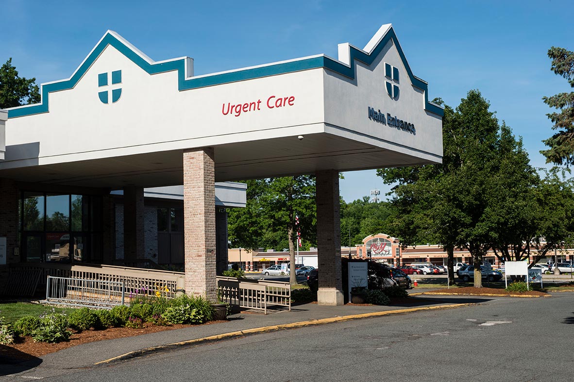 Entrance to Amherst Medical Associates, 170 University Drive, 2nd floor, Amherst, MA 01002.