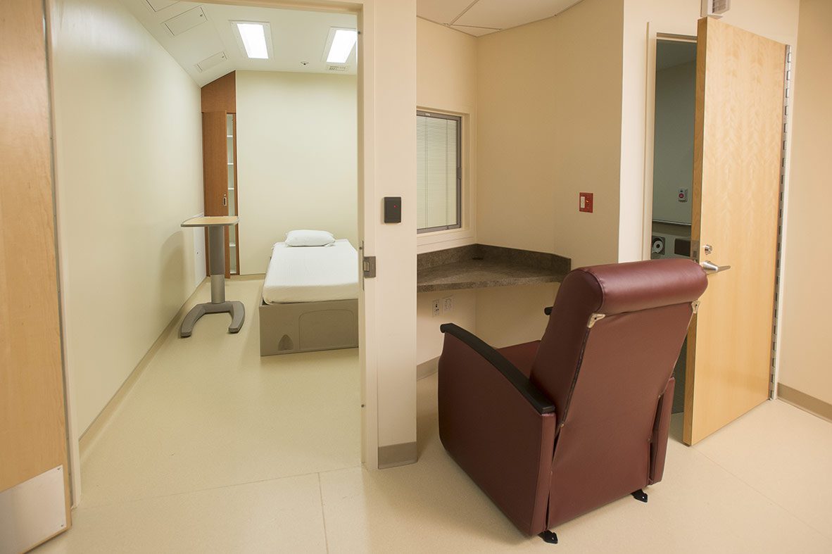 Behavioral health pod, Emergency Department, Cooley Dickinson Hospital, 30 Locust Street, Northampton, MA 01060.