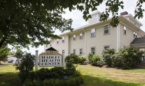 Entrance to Hadley Family Medicine building, 234 Russell Street, Suite 7, Hadley, MA 01035.
