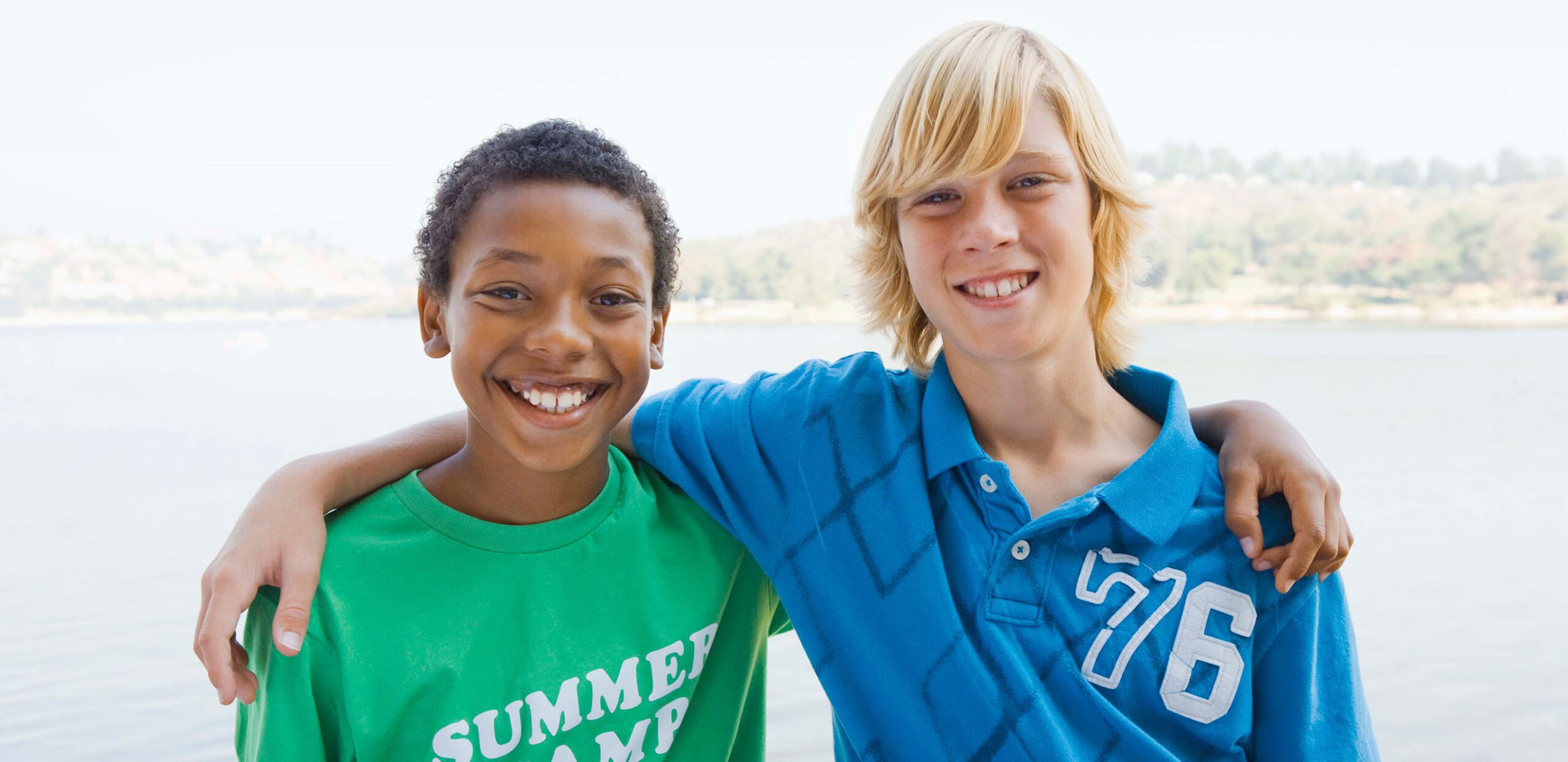 Two smiling boys, Cooley Dickinson Medical Group Plastic Surgery, Florence, MA 01062.