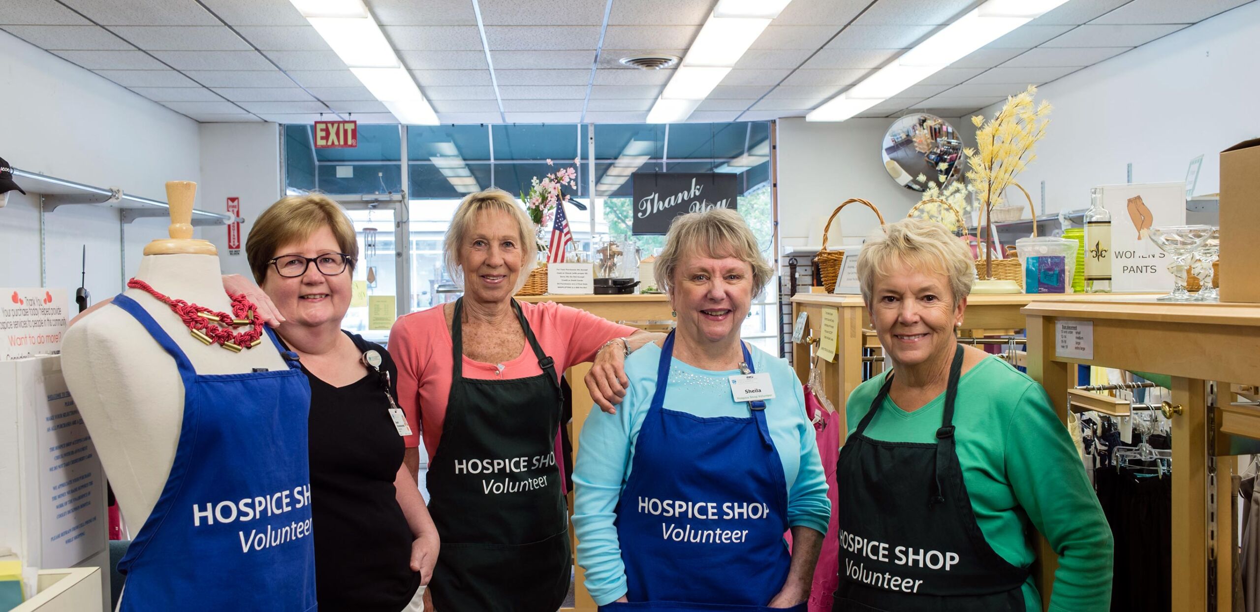 Hospice Shop volunteers, Cooley Dickinson Medical Group VNA and Hospice, Northampton, MA 01060.