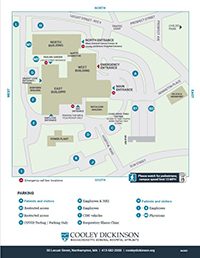 Cooley Dickinson Campus/Parking Map 2021