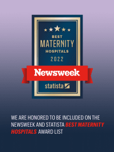 Cooley Dickinson was designated a "Best Maternity Hospital 2022" by Newsweek Magazine & Statista.