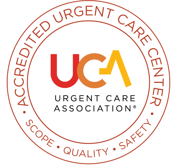 Emblem of an Accredited Urgent Care Center by the Urgent Care Association