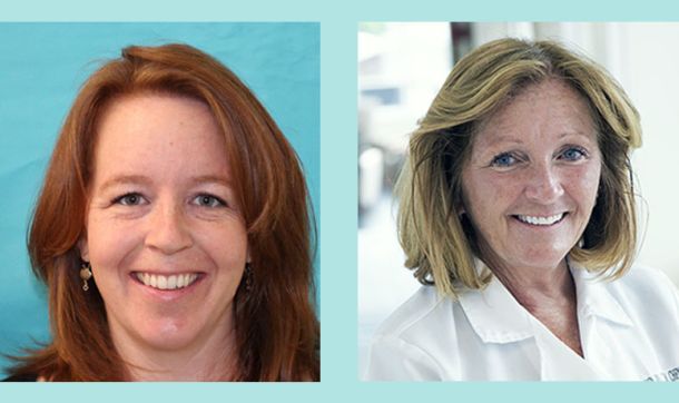 Cooley Dickinson nurses Azure Layton and Ann Lebrun