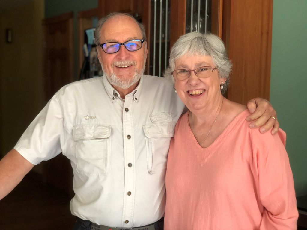 Steve Roberts and his wife, Joyce