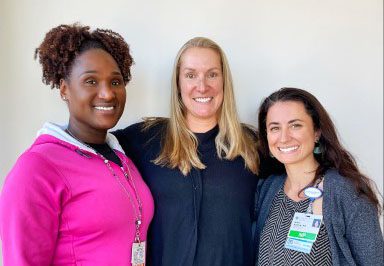 Three members of Cooley Dickinson Bariatric team