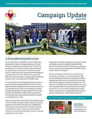 Thumbnail of August 2023 Cooley Emergency Department Campaign newsletter