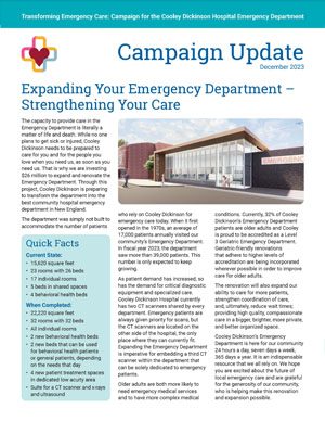 Thumbnail of December 2023 Cooley Emergency Department Campaign newsletter