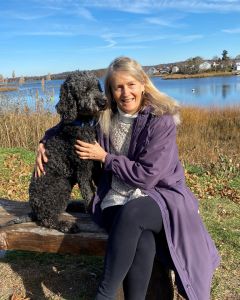 Volunteer Rebecca Rice and Puddles