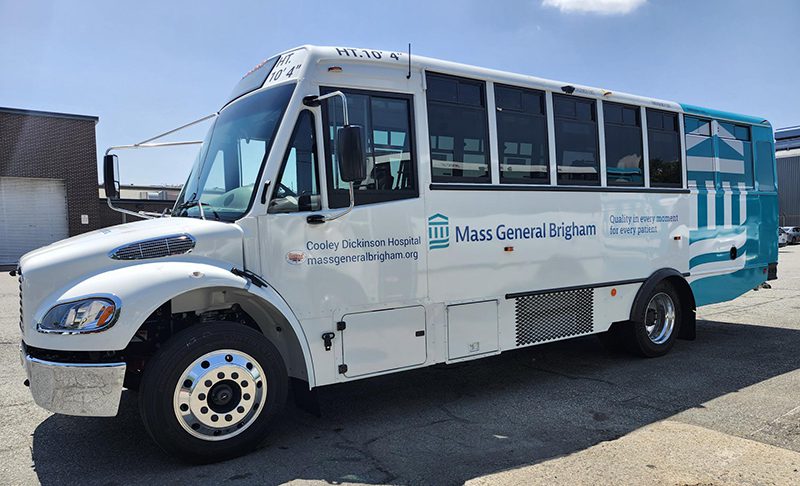 A Mass General Brigham shuttle
